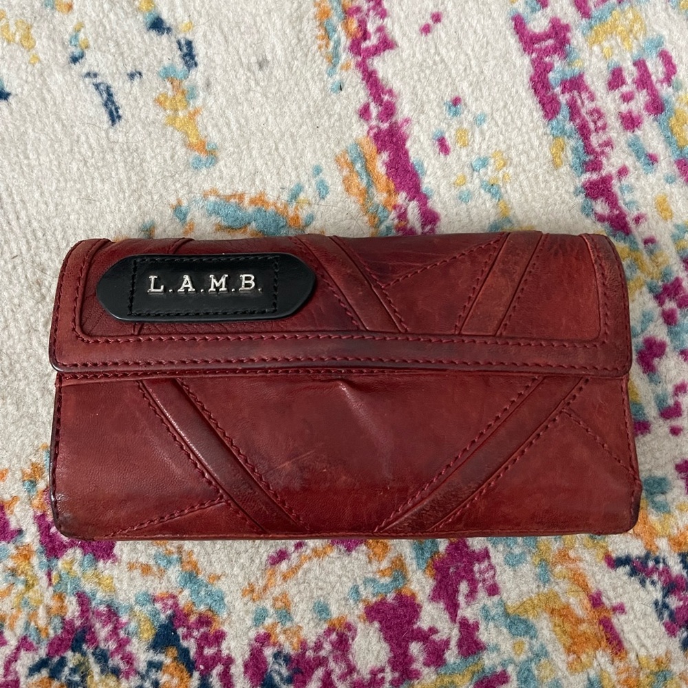 L.A.M.B. Women’s red wallet